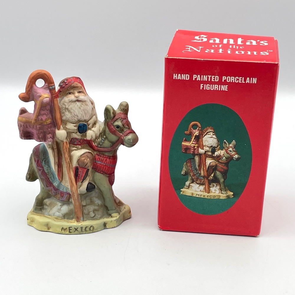 1991 Santa's of the Nations Mexico Figurine RSVP #8903 w/ Box Three Kings